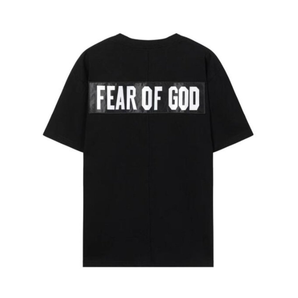 FEAR OF GOD Monogram print black T-shirt